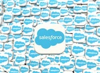 Salesforce - salesforcelogo, social media visual design — Stock Editorial Photography