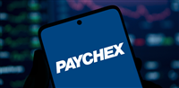 Dhaka, Bangladesh- 28 Dec 2024: Paychex logo is displayed on smartphone. — Stock Editorial Photography
